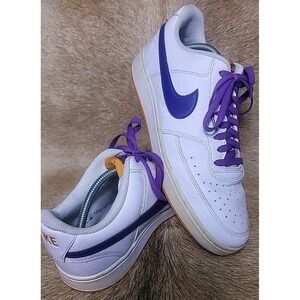 Nike Court Vision Low Next Nature White Lapis Purple Gum DM1187-103 Men's 11